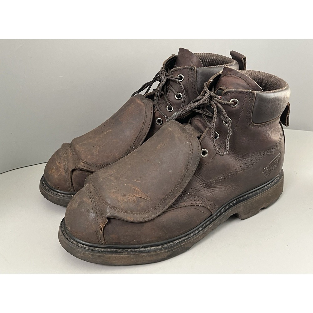 RED WING 5686 Metarsal Guard Steel Toe Welding Work Boots Safety Men's 10 Wide